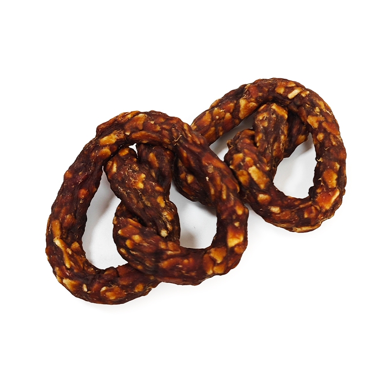 LSB-22 Beef Twist Knot with Cowhide